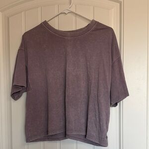 Danskin Plum Short-Sleeve Crewneck Top
